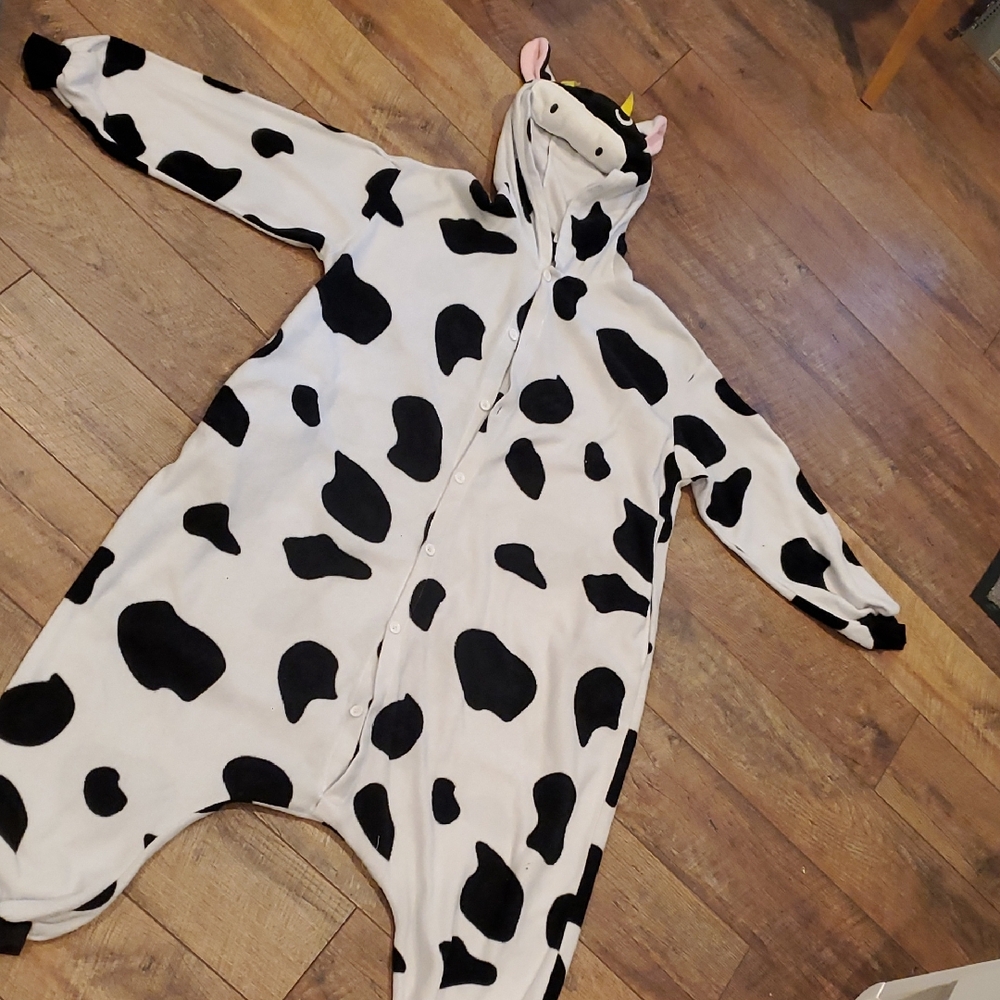 Cow Print Onesie Pajamas/ Costume